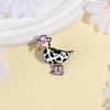 Pink Cow Cowgirl Duck Enamel Pin Western Duck Cowboy Boots Silly Goose Animal Brooch Lapel Badge Funny Jewelry Gift For Friends