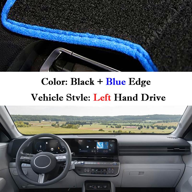 For Hyundai Kona SX2 2026 2026 2026 2026 Dashboard Cover Car Dash Board Anti-UV Sun Shades Non-slip Cushion Parts Accessories