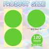 30/60Sheet Colored Dot Stickers Labels 4Inch Circle Price Sticker Self Adhesive Circle Tags Coding Labels for Organizing Sealing