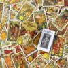 10x6 Cm Golden Art Nouveau Tarot In A Tin