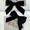 Black Velvet Bow Brooch Shirt Sweater Decoration Autumn Winter Accessories Women's Fashion Accessories