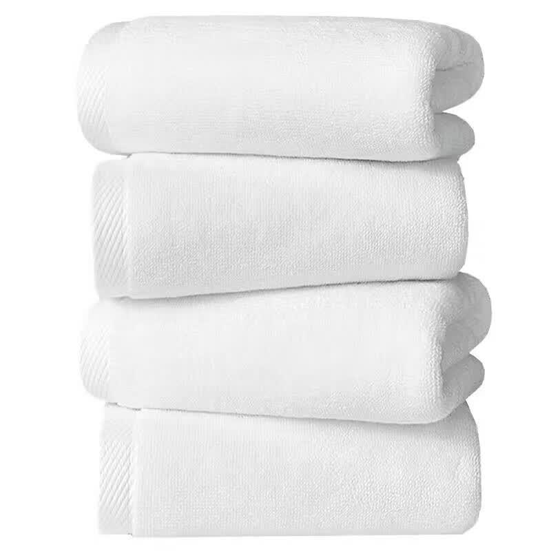 Shuoji Thick Absorbent White Hotel Towel