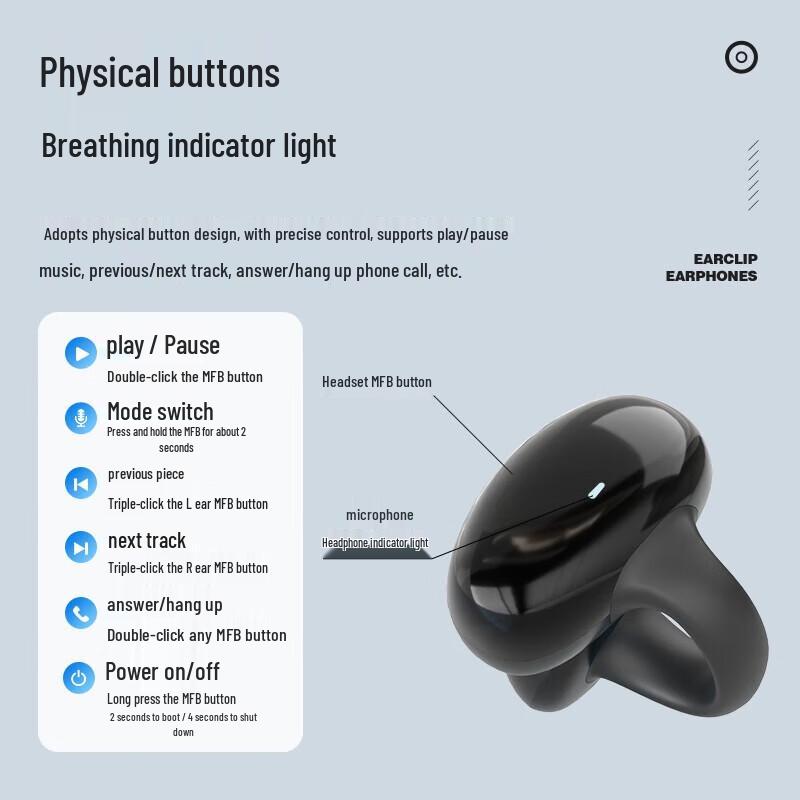 Newmine Bone Conduction Bluetooth Earbuds