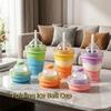 Silicone Foldable Ice Ball Cup Food Grade Collapsible Silicone Cup Portable Travel Tumbler  Office
