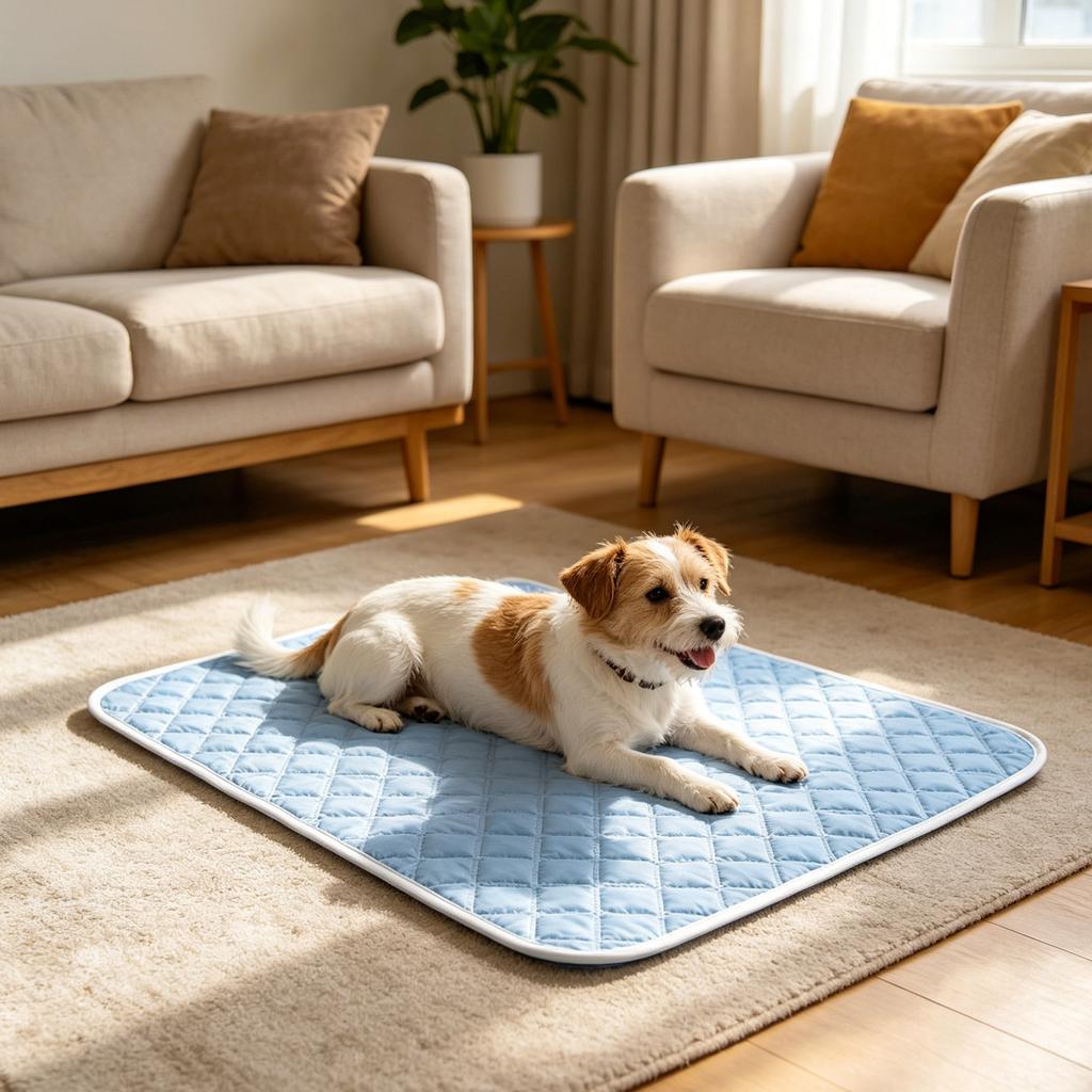 Cooling Mat for Pets 90cm by 70cm Self Cooling Gel Pad Non Toxic Durable and Portable Suitable for Dogs and Cats Indoor Outdoor Use