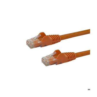 STARTECH Cat6 UTP Network Cable Without Hook - 50 Cm Orange - Anti-snag RJ45 Ethernet Cord - Patch Cable