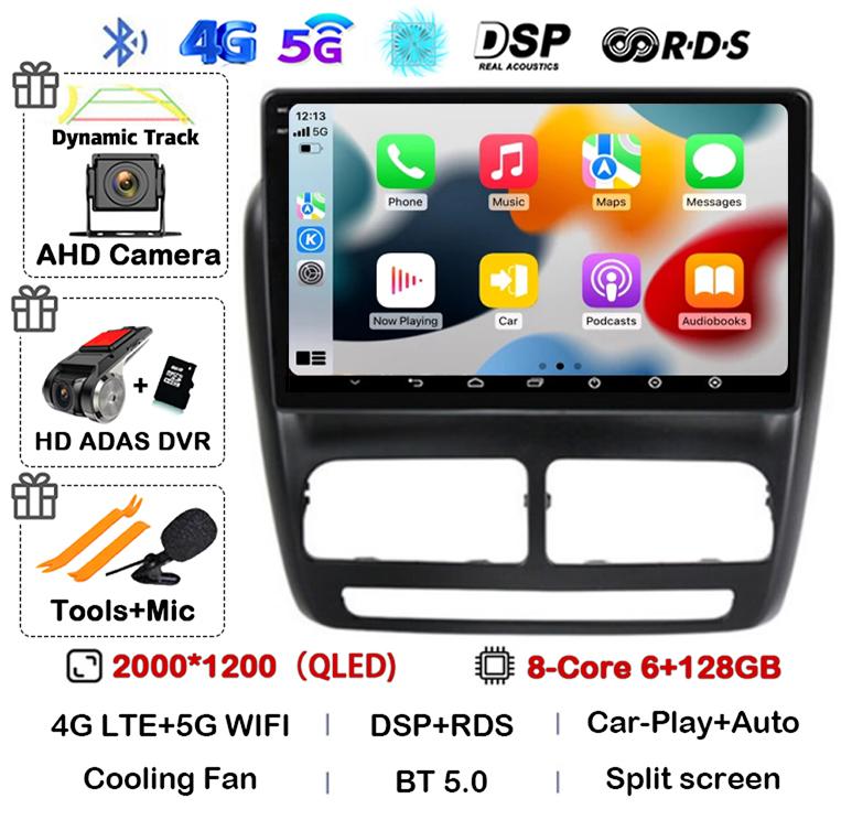 Android 14 Carplay Auto Car Radio For FIAT DOBLO For OPEL COMBO TOUR 2010 2011 2012 2013 2014 2015 GPS Multimedia Stereo Player