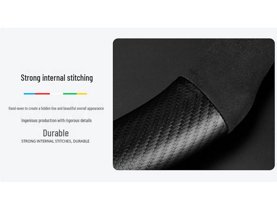 All-Season Non-Slip Carbon Fiber Suede Steering Wheel Cover for Xingtu TX, Zhuifeng, Lingyun, Lanyue
