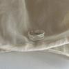 Anello Semplice Retrò Industria Pesante Argento Sterling 925 da Donna Senso di Alta Gamma Lusso Leggero Coreano Ins Vento Freddo Design di Nicchia Gioielleria