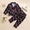 Boys' And Girls' Long Sleeved Pajama Cardigan Set, Casual Home Clothes Two Piece Set