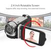 Digital Camera, HD 1080P, 16MP, 2.4-inch Rotatable Screen, Video Camera, 16X Zoom, Recorder, Fill Light (Silver)