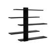 Floating Figurine Shelf Space Saving Wood Wall Figurines Decor Display Rack for Dolls Statues Ornaments