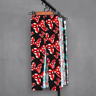 Pantaloni da bambina Primavera Estate Bambini Stampa Leggings a fiori Pantaloni lunghi elasticizzati slim per ragazza Abbigliamento per ragazza