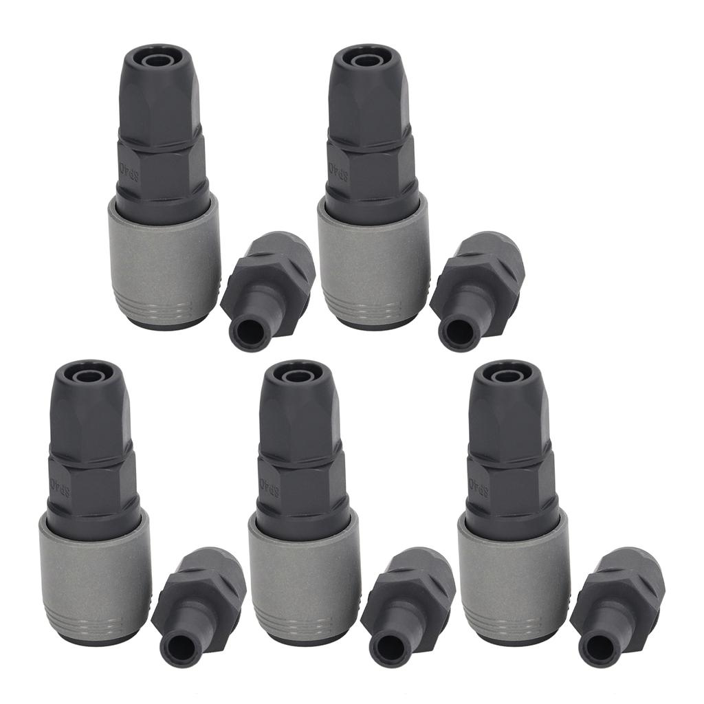 5 Set Pneumatic Quick Connector C Type Self Locking Air Compressor Hose Coupler Plug Socket(SP+PP40