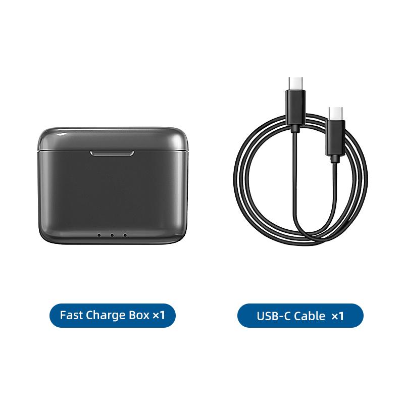 aMagisn AD13 2-slot Battery Charger Portable PD3.0/ PD2.0 Fast Charging Box Battery Charging Case