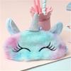 Mode 3D Eenhoorn Slapen Oogmasker Leuke Cartoon Geleidelijke Verandering Pluche Reizen Eyeshade Cover