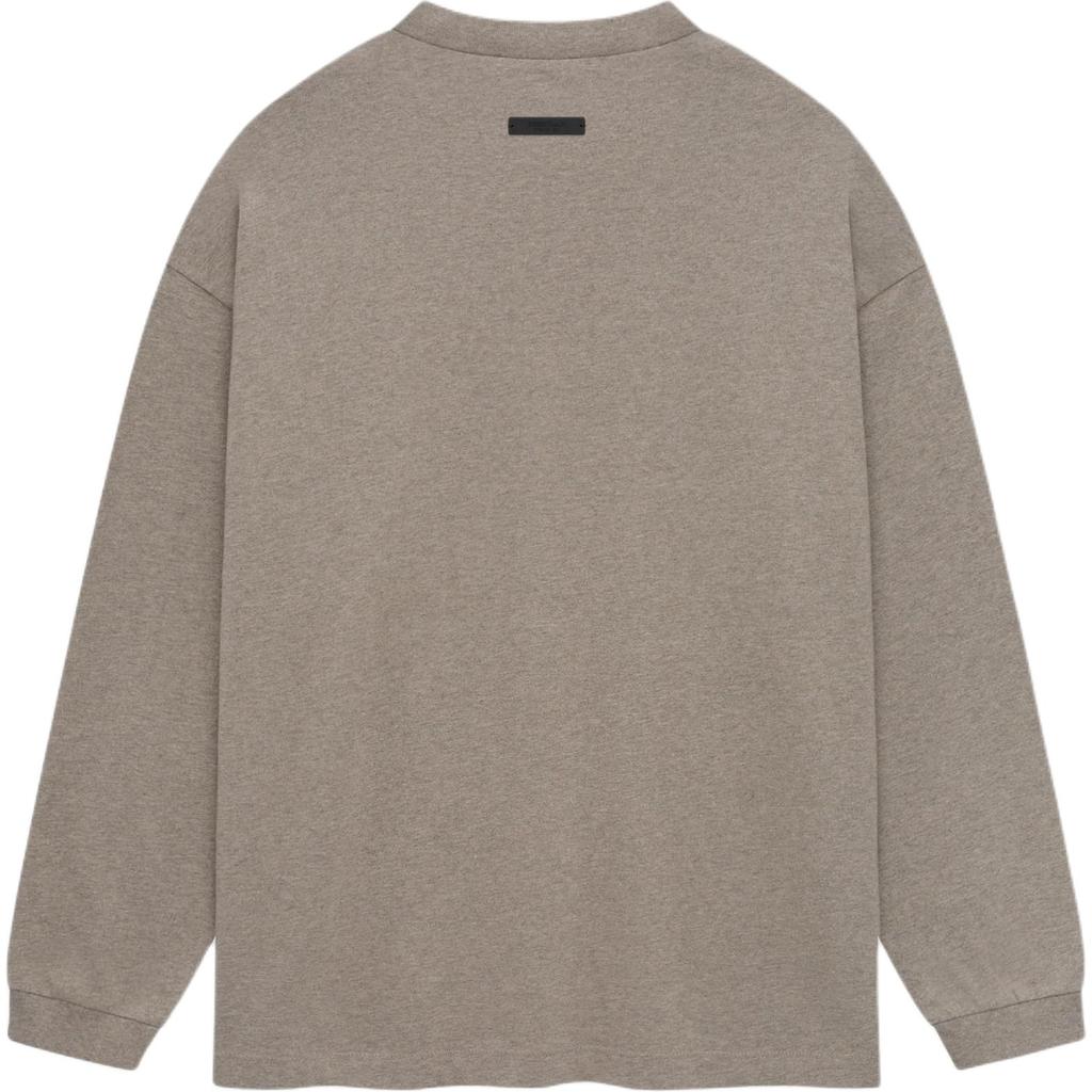 Fear of God Essentials Heavy Long-Sleeve Tee Heather Grey Men Tops 125HO242011F