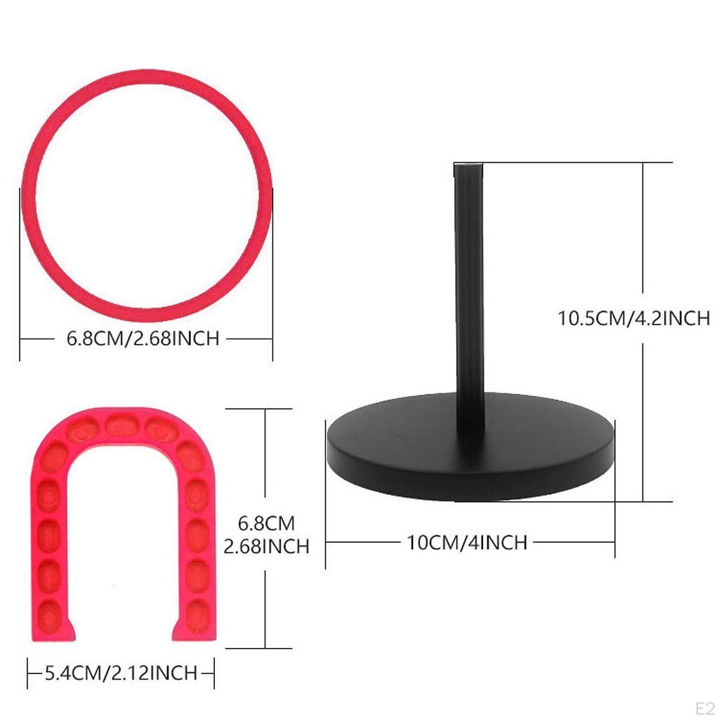 Game Set Outdoor Yard with S Rings Lightweight Fun Activity for Family Camping