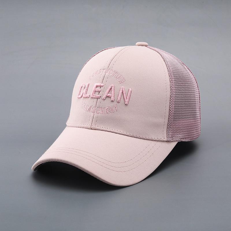 

Бейсболка Тонкая дышащая шляпа Лето и осень Интернет знаменитость анти-жесткий верх солнцезащитный козырек женская новая шляпа мужская ультралегкая летняя (56-59) Adjustable, one size fits all розовый