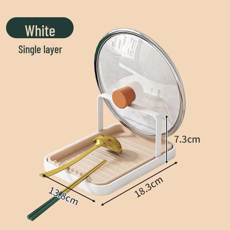 Wielofunkcyjny kuchenny regał do przechowywania: Luksusowy, Kreatywny, Wielowarstwowy Design na Pokrywki do Garnków i Przybory