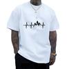 2025 Mens 100 Cotton Summer Loose Size Creative Graphic Printed Slim Fit Casual Sports Round Neck Short Sleeved Tshirt Top