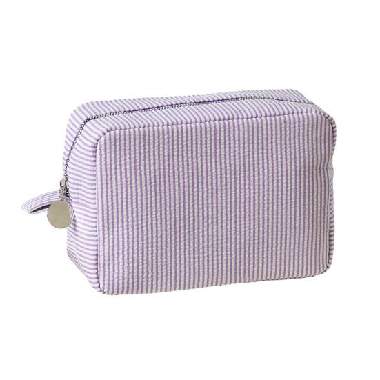 Makeup Bag Solid Color Large Capacity Zipper Closure Cosmetic Pouch Skin Care Product Travel Storage Pouch