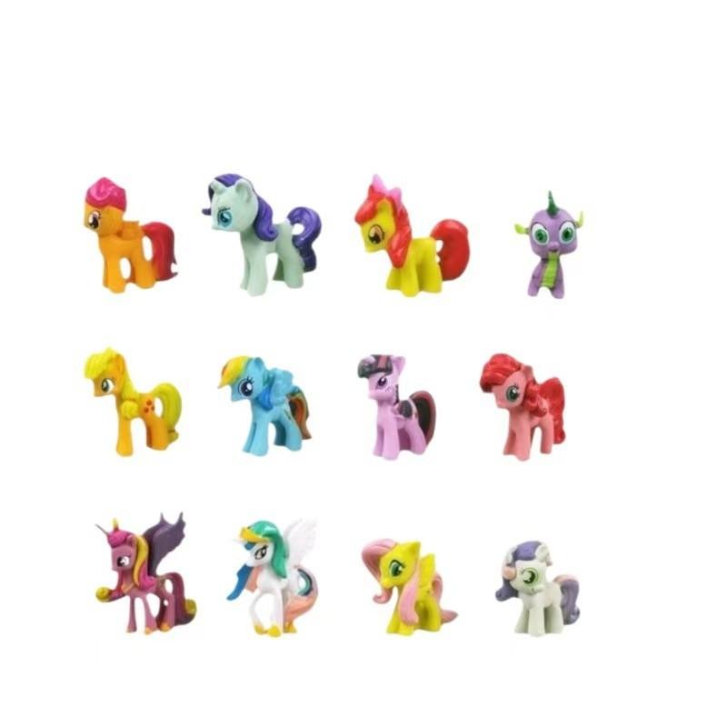 Complete Set Magical Of 12 Pvc Polly Princess Figurines Ideal For Kids Parties And Cake Models