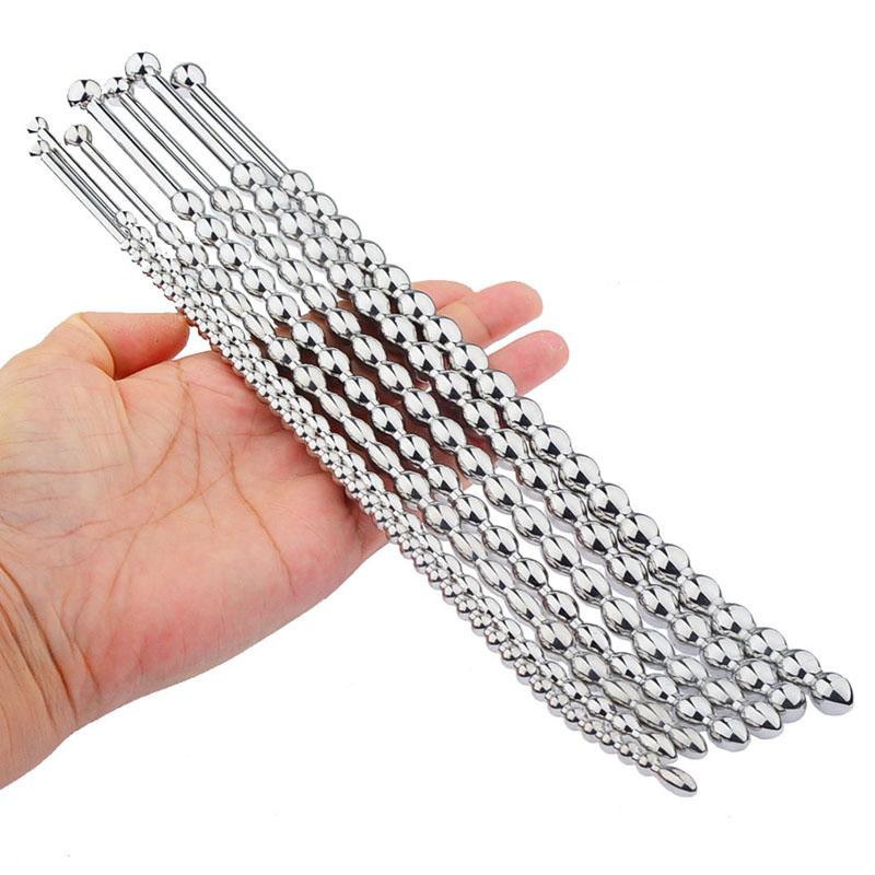 Penis Plug Metal Urethral Dilator Sounding Rod Adult Sex Toys For Men Cock Uretra Dilatation Stainless Steel Urethral Sounds