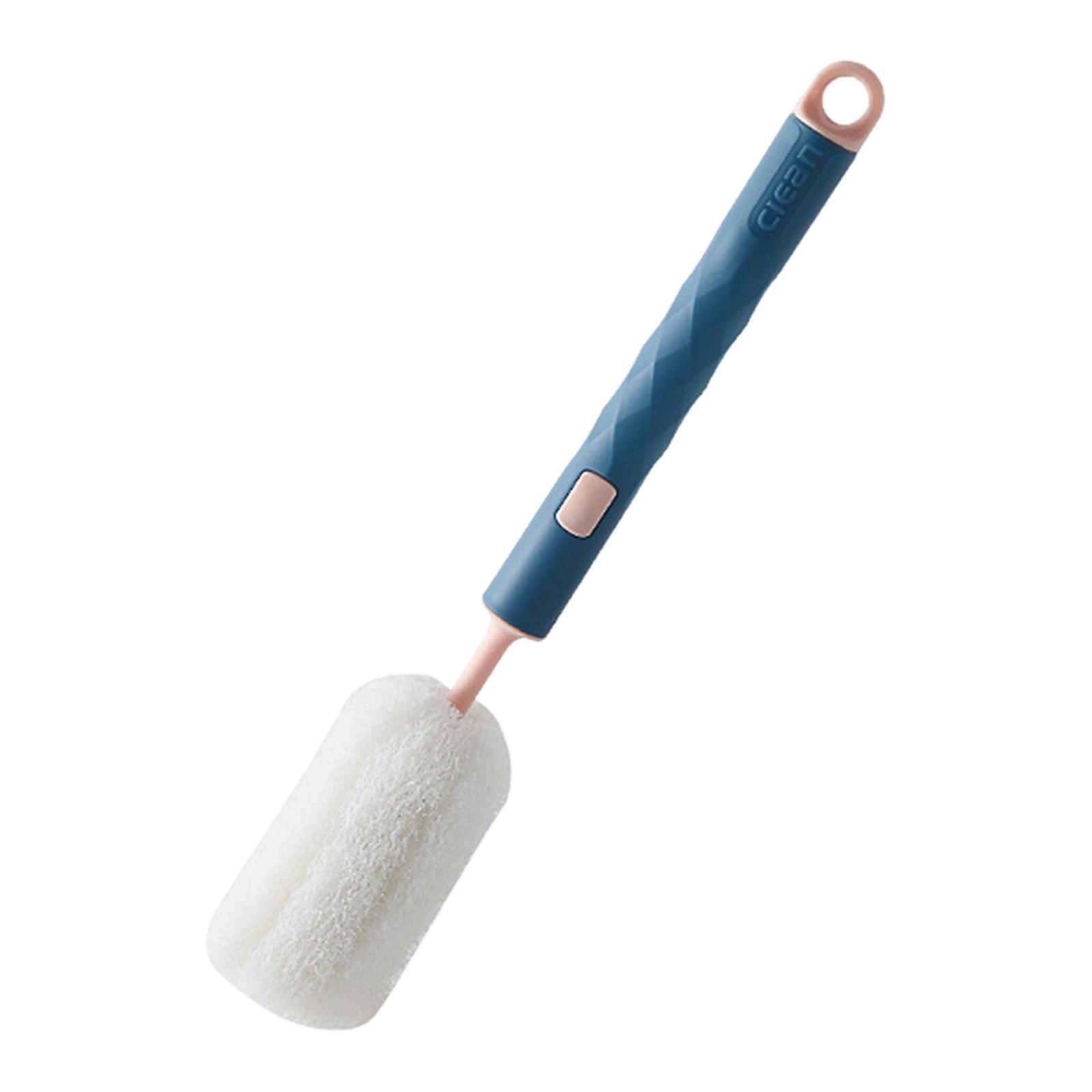 

Bottle Brush Sponge Cup Brush Detachable Brush Long Handle Water Bottle Cleaner Brush For Baby Bottles Vacuum Cup One Size синий