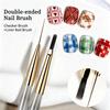 French Plaid Nail Art Brushes Set Line Grid Pattern Drawing Pen for DIY UV Gel Extension Paint Supplies Manicure Tool