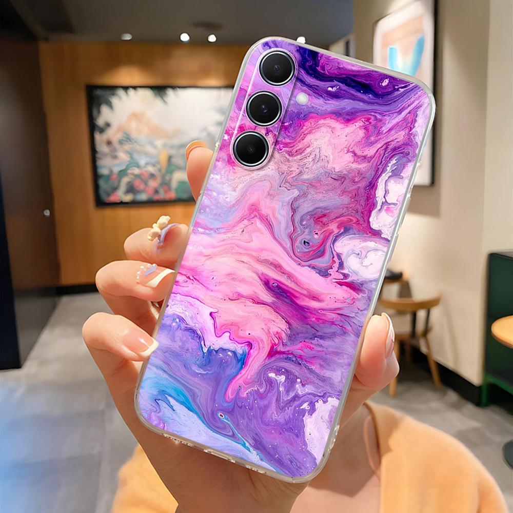 6.7" For Samsung A36 SM-A366E Case Painted Pattern Soft Clear Silicone TPU Cover on For Samsung Galaxy A36 5G A366 Cases Fundas