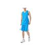 Anta Basketball Series Round Neck Quick-Dry Breathable Loose Color Block Thin Shorts Casual Sports Set Men Sets Royal-Blue Pure-White 152451212-5