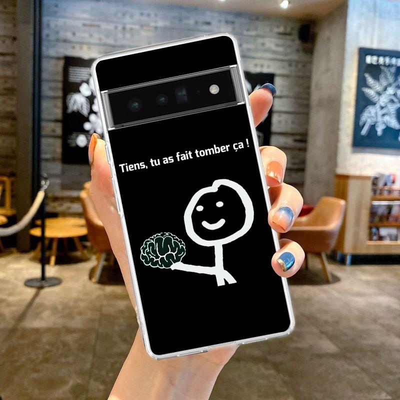 funny Cute Cartoon Matchman For Google Pixel 9 8 7 6 Pro Phone Case Soft For Pixel 6A 5 4 5A 4A 3A XL 5G Silicone Clear Cover