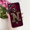 Für Infinix Note 50X 5G Hülle X6857B Luxus Krone Buchstaben Abdeckung Weiche Silikon Handyhülle Für Infinix Note 50X Note50X Fundas Taschen