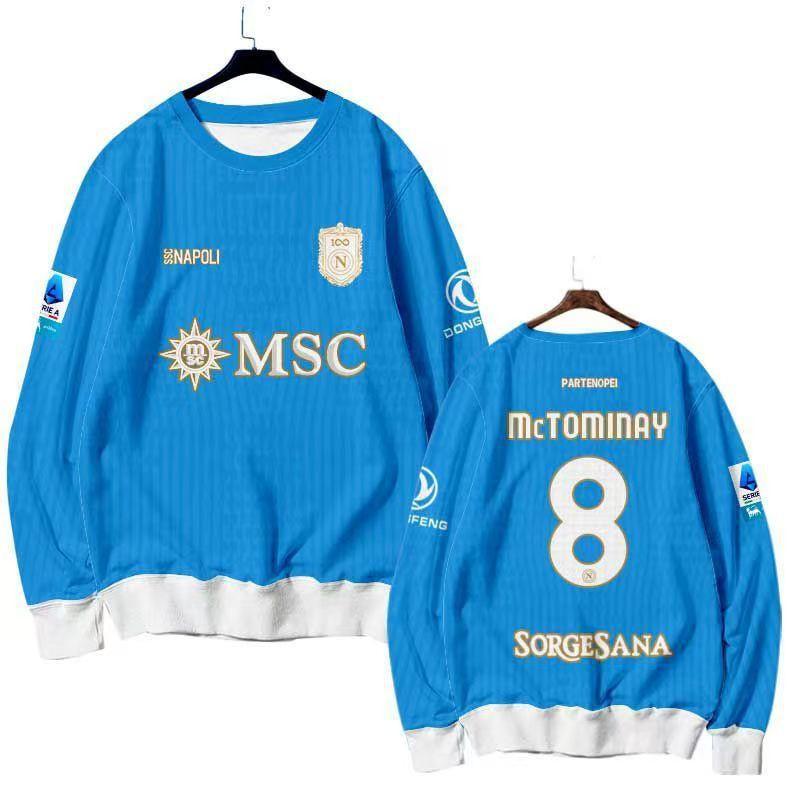 25-26 Season SSC Napoli Long Sleeve Football Jersey Men Sports Training Top