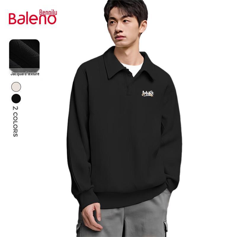 Baleno Men s Jacquard Air Layer Polo Sweatshirt L
