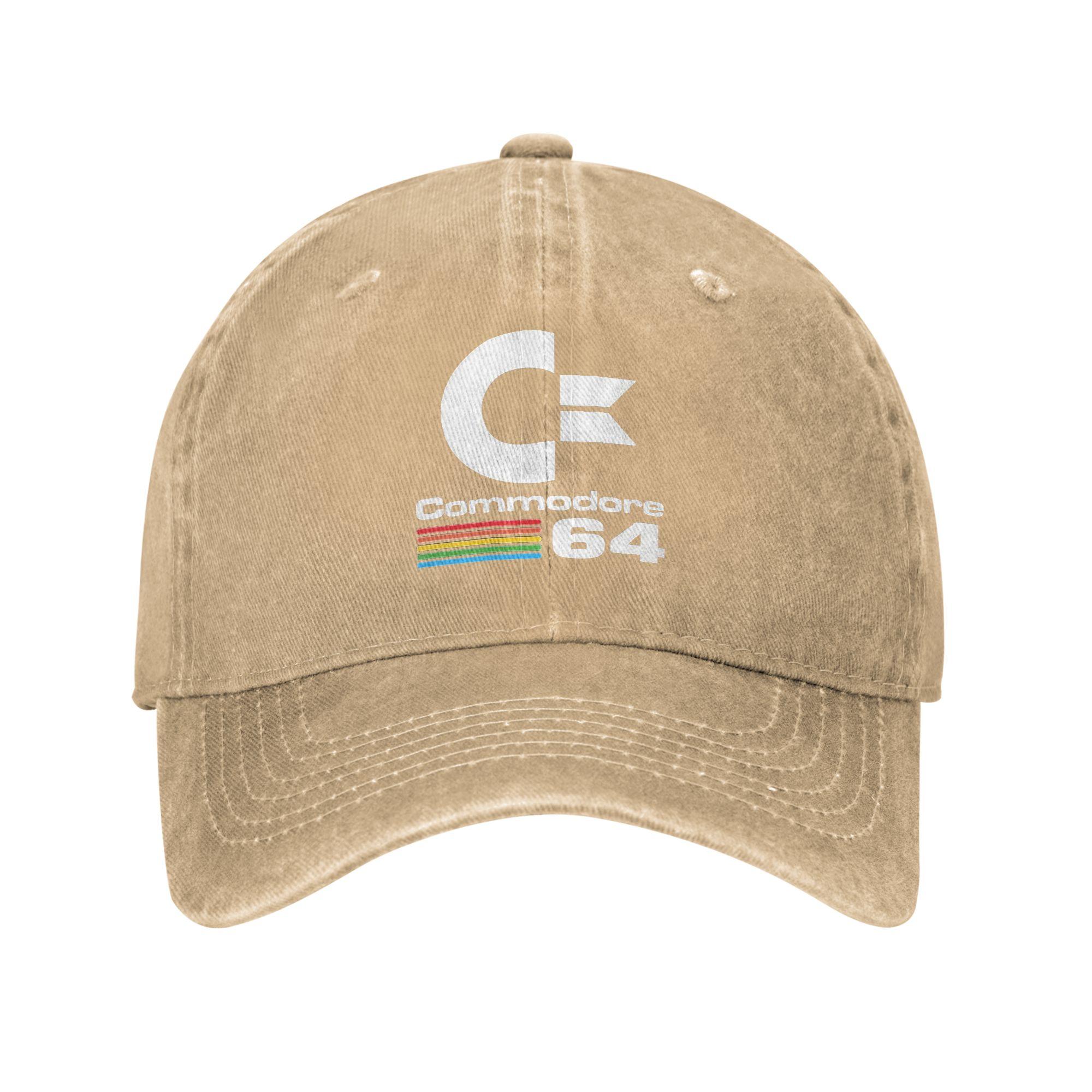 

Commodore 64 Denim Fabric Cap Casual Baseball Caps Adjustable Hat Summer Unisex Baseball Hats One Size