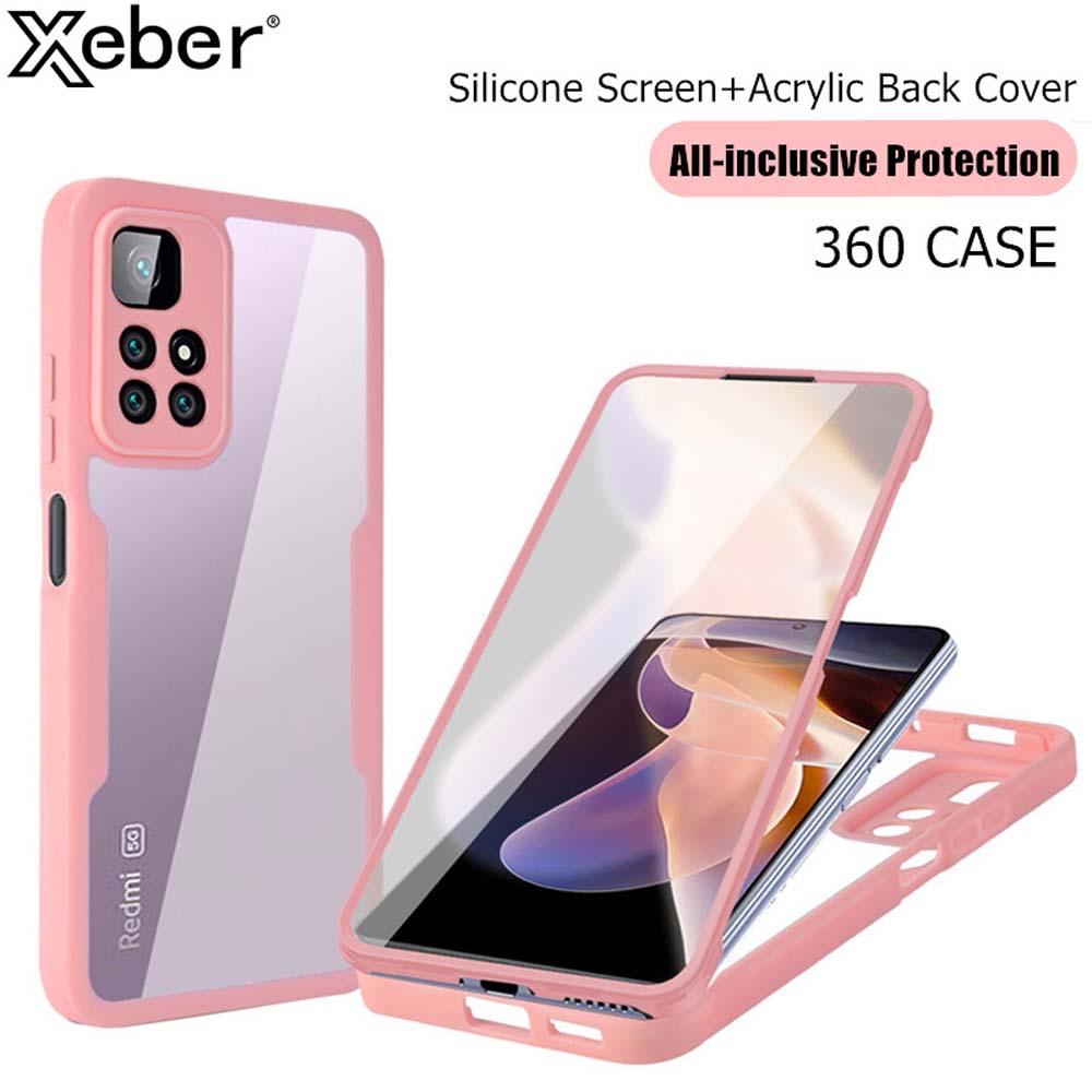 360 Grad Vollschutzhülle für Redmi Note 9 10 11 Pro Funda für Redmi Note 10s 9s 9A 9C NFC Displayschutz Handyhülle