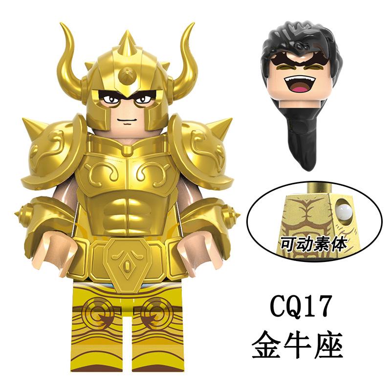 Saintes Dorés 12 Constellations Figurines Jouets à Assembler Creeper pour Enfants Jouets Éducatifs Jouets pour garçons et filles comme cadeaux d'anniversaire