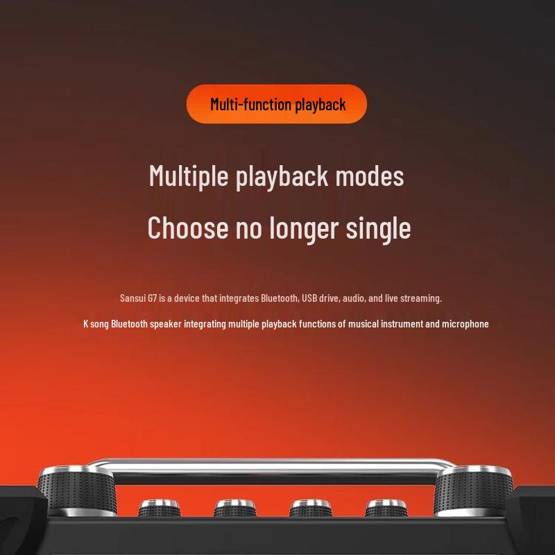 SANSUI G7 Portable Outdoor KTV Speaker CN plug (adapter included)