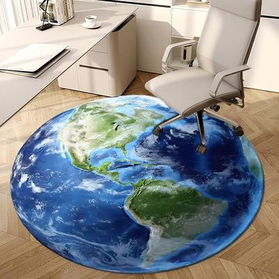 1pc Office Carpet Chair Mats Earth from Space: Americas Perfect for Decorating Office Chairs, Living Rooms, Or Bedrooms
