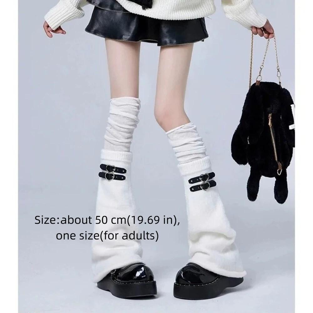 Over Knee Length Knitting Leg Warmers Y2k Flare Long Leggings New Thigh High Socks Girls