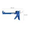 WOLFPACK PROFESSIONAL LINE - Basic Silicone Gun. Color Blue. Sealant Gun, Silicone Sealant Gun, Caulk Gun, Caulk Gun,