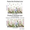 Doppelseitiger bunter Blumen-Schmetterlings-Wandaufkleber, elektrostatische Paste, Fensterglaspaste, sichtbares dekoratives Wandtattoo