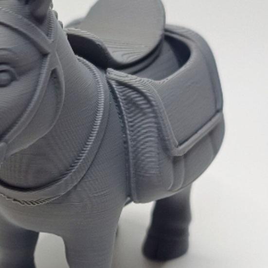 Yousheng Donkey Ornament, Planter And Desktop Storage Design, 3D Printed Matte Texture Statue, for Small Items Garden Accessories
