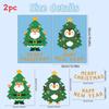 Window Holiday Stickers With Pvc Snowflakes Penguins And Santa Christmas For