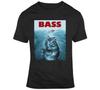 Jaws Bass Fishing Shark Funny T-shirt