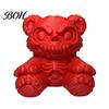 Dark Rebellious Car Decor Creepy Bear Trailer Hitch Cover, 3D Printed Exhaust Cap, Towing Vivid Accessory Ball Cover Dust Cap for Truck SUV, Halloween