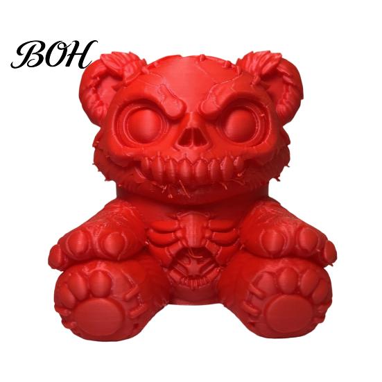Dark Rebellious Car Decor Creepy Bear Trailer Hitch Cover, 3D Printed Exhaust Cap, Towing Vivid Accessory Ball Cover Dust Cap for Truck SUV, Halloween