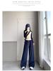 Women's High-Waisted Color Block Wide-Leg Sweatpants for Spring/Autumn 2026